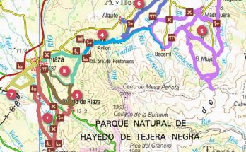 Caminos Natrales de Riaza Plano